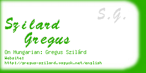 szilard gregus business card